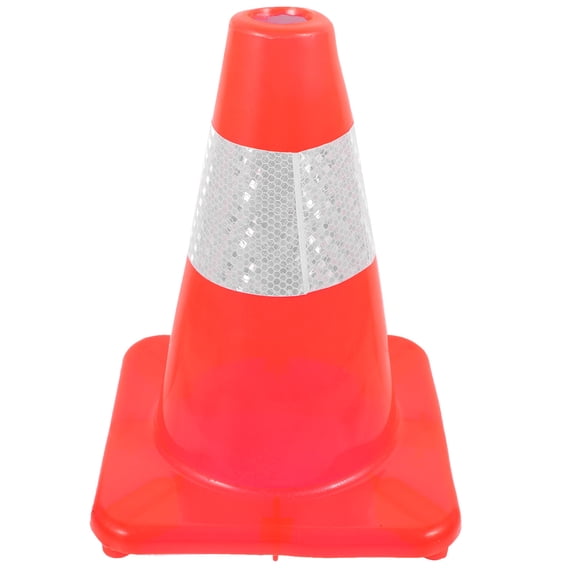 Luxshiny Sturdy Red Plastic Traffic Cone for Road and Construction Safety Use