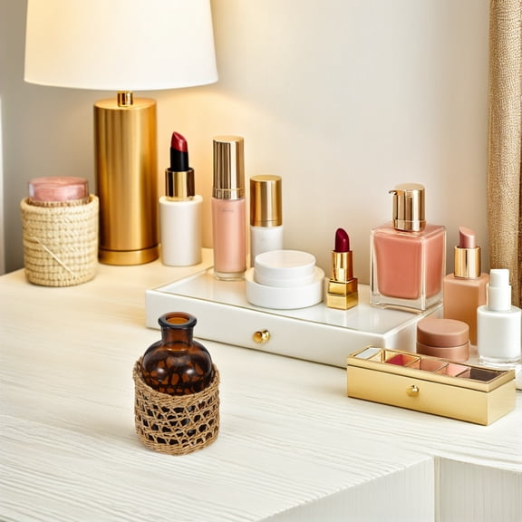 Luxshiny Refillable Reed Diffuser Bottle Glass Aromatherapy Jar Container for Office and Car