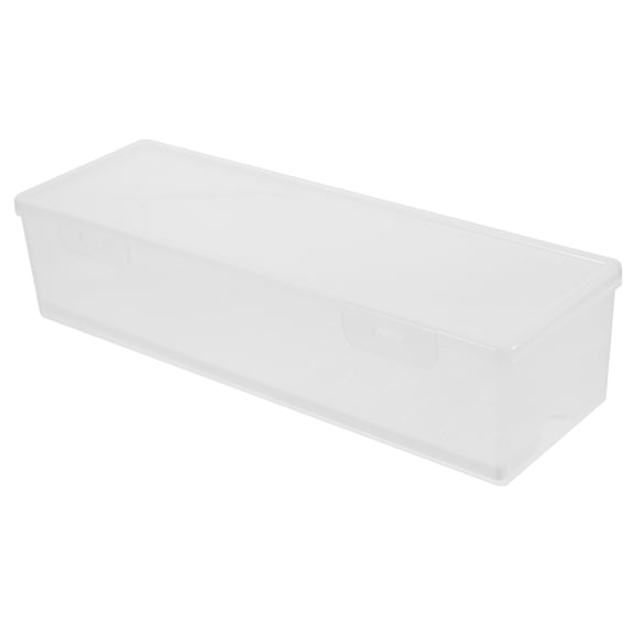 Luxshiny White Toast Box Refrigerator Storage Container with Smooth Edges
