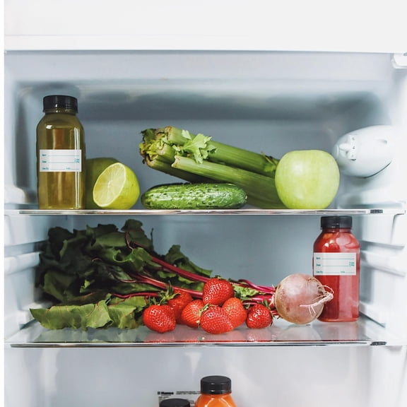 Luxshiny Removable Transparent Food Storage Stickers for Home Use on Glass Metal and Plastic Containers