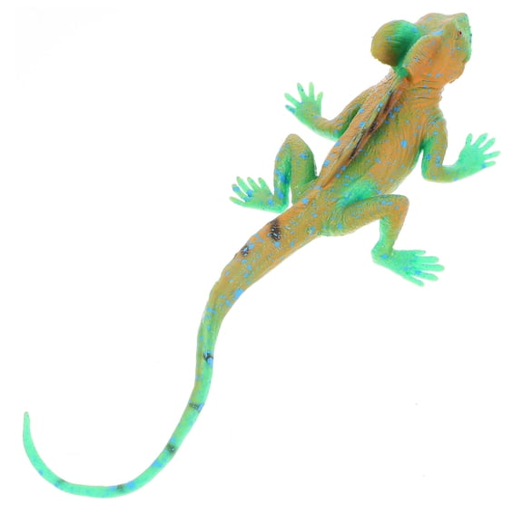 Luxshiny Reptile Animal Figurine Toy Lizard Model Realistic Green 1Pack