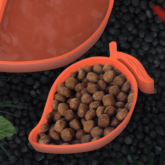 Luxshiny Reptile Food and Water Bowl Made from ABS for Bearded Dragon Snake and Lizard