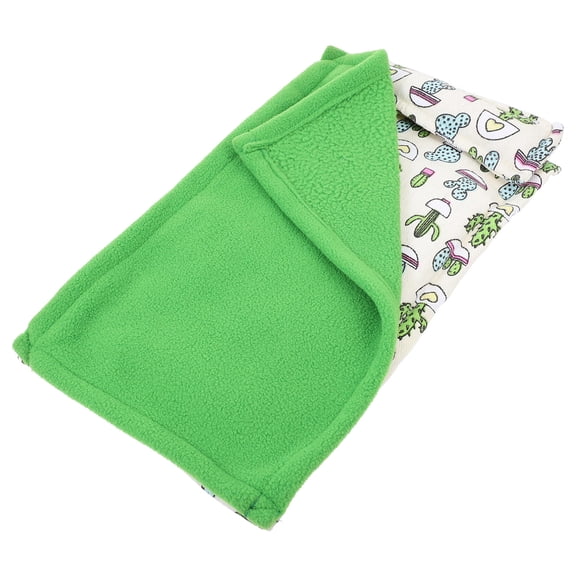 Luxshiny Reptile Sleeping Cushion for Iguanas Canvas Green Warmth 1Pack