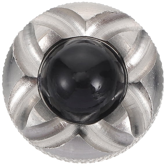 Luxshiny Reusable Stainless Steel Silver Hairdressing Scissor Screw with Artistic Flower Pattern