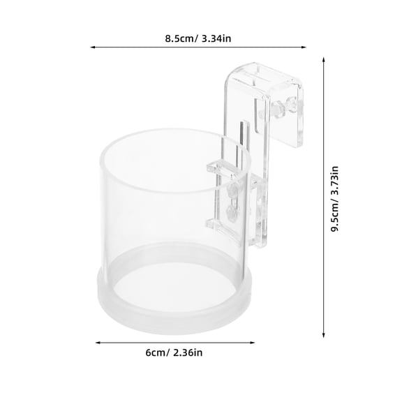 Luxshiny Reusable Transparent Aquarium Fish Feeding Ring with Hook for Small Tropical Fish and Shrimp