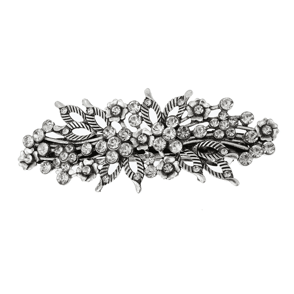 Luxshiny Rhinestone Hair Clip Spring Hairpin for Women on Gatherings 1Pcs