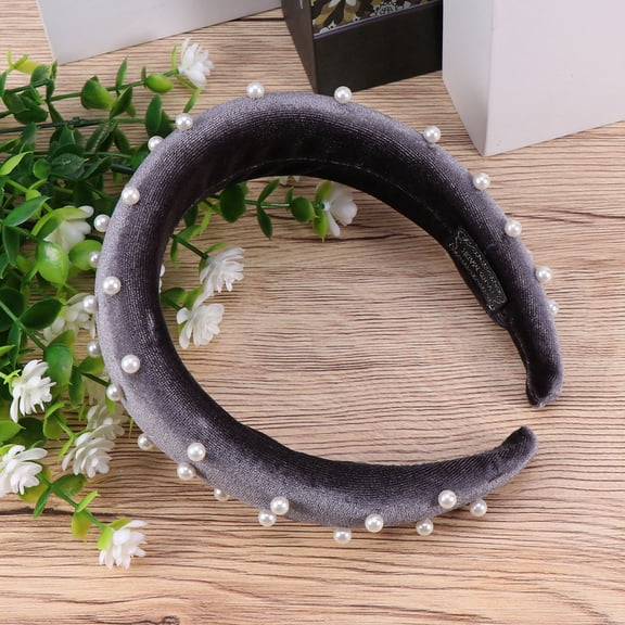 Luxshiny Rhinestones Hairbands Sponge Headband Comfortable Skin Touch for Woman Daily Wear 1Pcs