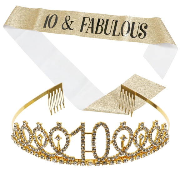 Luxshiny Ribbon Crown for Girls Party Supply Hair Decoration 1 Set