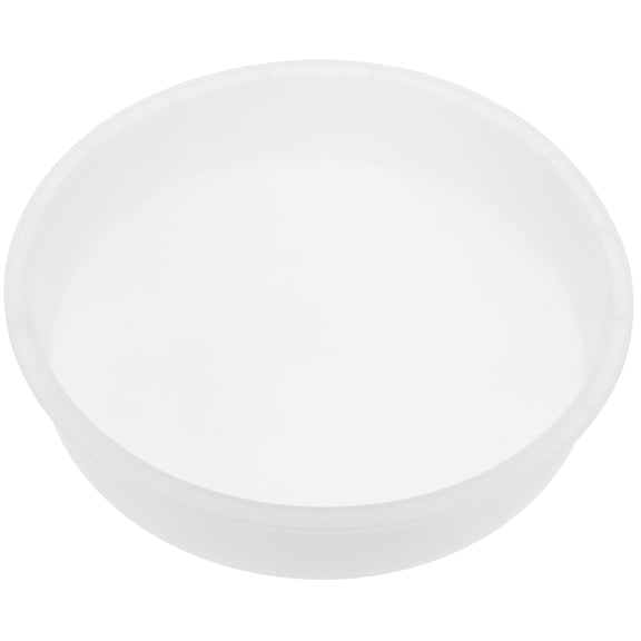 Luxshiny Round Silicone Mold Compatible with Epoxy Resin Wood Concrete for Crafting Trays