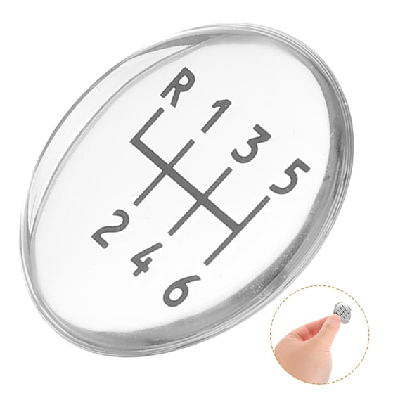 Luxshiny Round Stick Shift Decal for Manual Transmission Cars, Easy to Apply Car Interior Sticker, and Stylish Auto Accessory