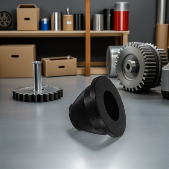 Luxshiny Rubber Vibration Isolator Pad Black Stable Support For Indoor Use 1Set