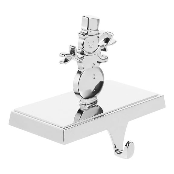 Luxshiny Rustic Iron Stocking Holder for Fireplace, Xmas Stocking Hook, 1 Piece Decoration