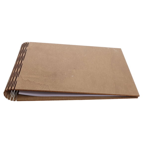 Luxshiny Rustic Wedding Guest Book with Wood Frame for Elegant Wedding Sign in and Guest Messages