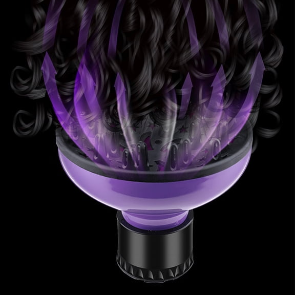 Luxshiny Salon Hooded Hair Dryer Hair Diffuser Tool Nylon Purple 1Pack for Hair Styling