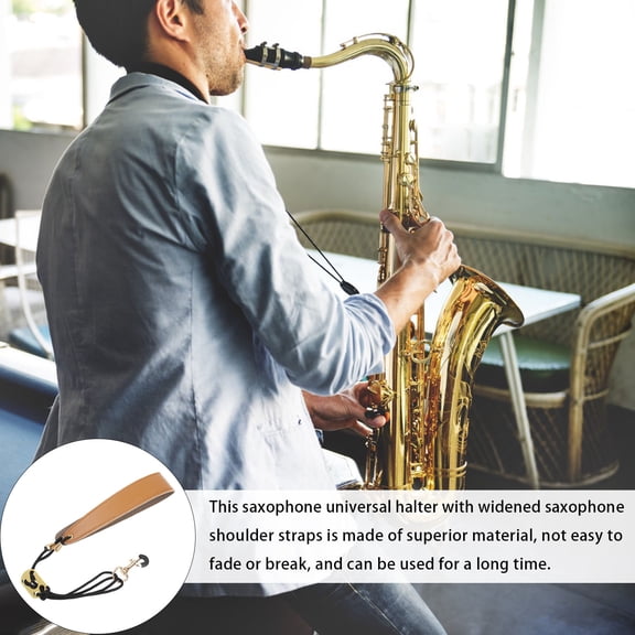 Luxshiny Saxophone Strap with Comfortable Widened Neck Support, Assorted Colors for Professional and Beginner Sax Players