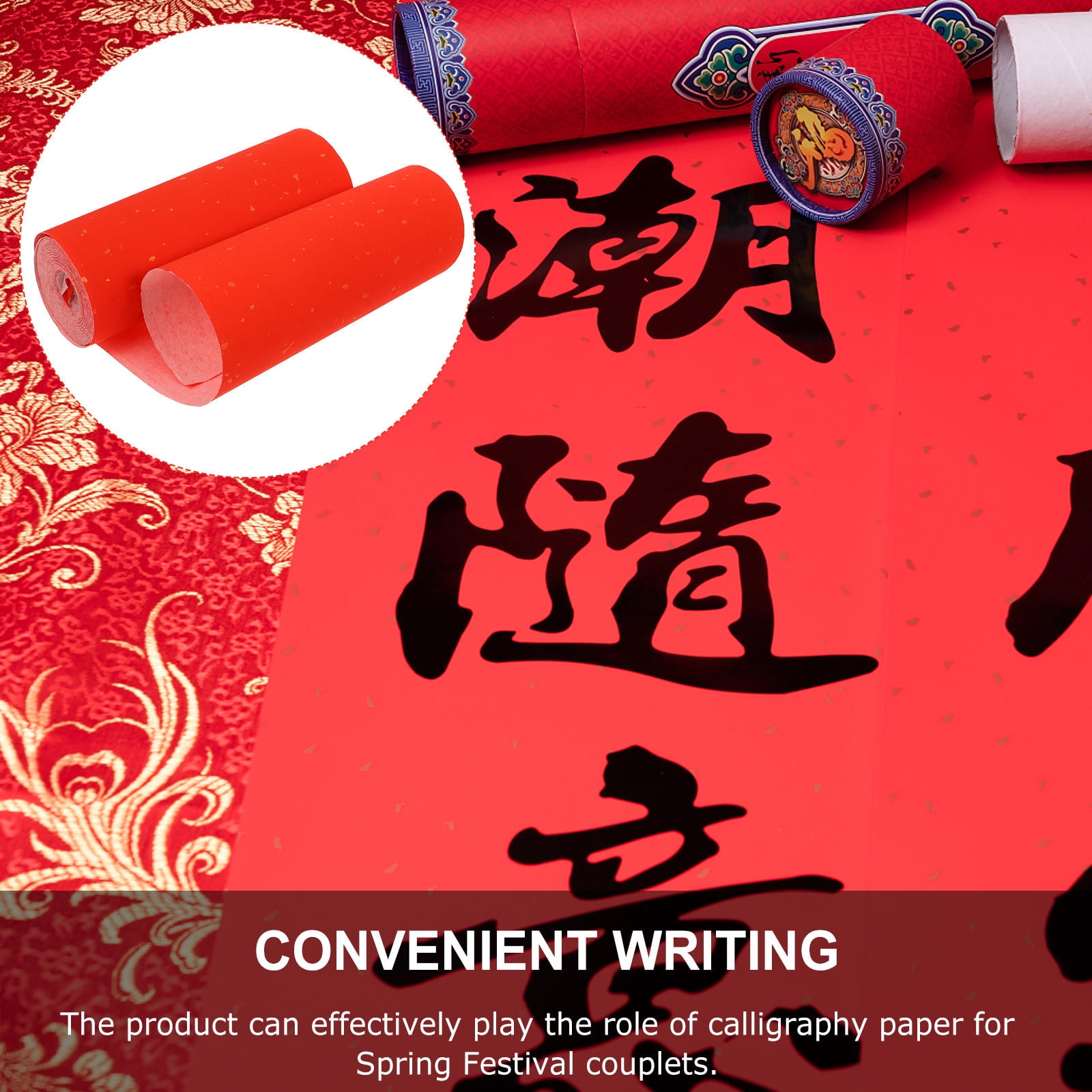 Xuan Rice Paper Luxshiny Red Xuan Rice Paper Roll for Traditional Chinese , Spring ...