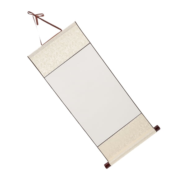 Luxshiny Blank Chinese Scroll Paper for Traditional Art, White Scrolls Set, Ideal for and Back to School Supplies