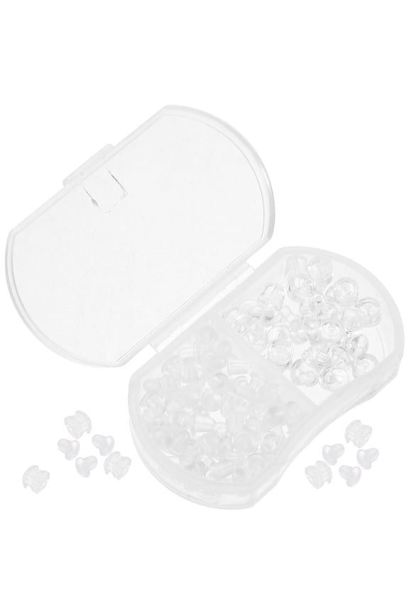 Luxshiny Secure Silicone Earring Backs for Pierced Earrings with Comfortable Grip