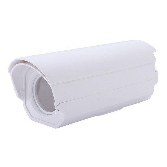 Luxshiny Security Camera Protective Sleeve White Plastic Case with Clear Lens and Overheat Prevention