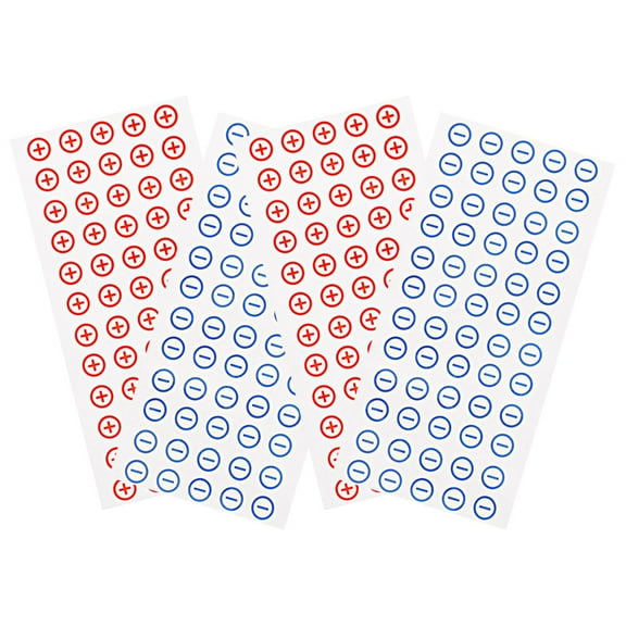 Luxshiny Battery Label Stickers for Power Distribution Block Self Adhesive Assorted Colors