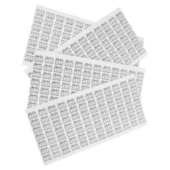 Luxshiny Self Adhesive White Numbered Shoes Size Sticker Label Paper Tags for Easy Shoe Classification
