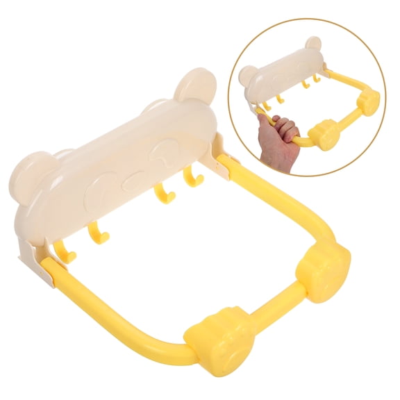 Luxshiny Bathroom Organizer Foldable Basin Rack ABS Storage Renters Bathroom Use 1Pcs