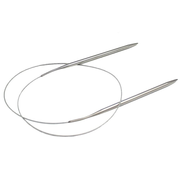 Luxshiny Silver Circular Knitting Needle Stainless Steel Wire Rope Strong Tensile Strength for Sweaters