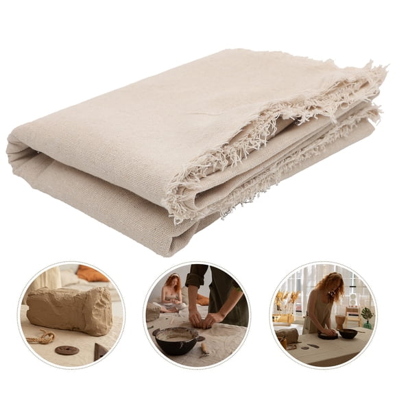 Luxshiny Simple Linen Tablecloth Pad for Kitchen and Family Use Beige