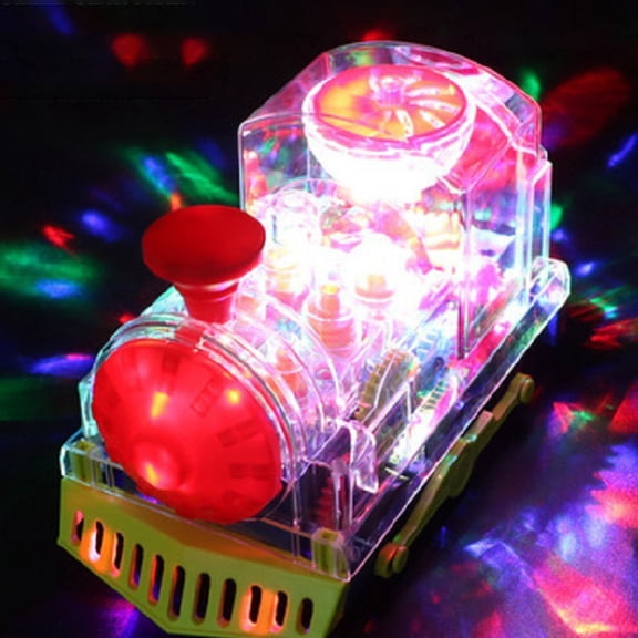Luxshiny Simulation Train Model with Flashing Lights and Sounds for Early Education