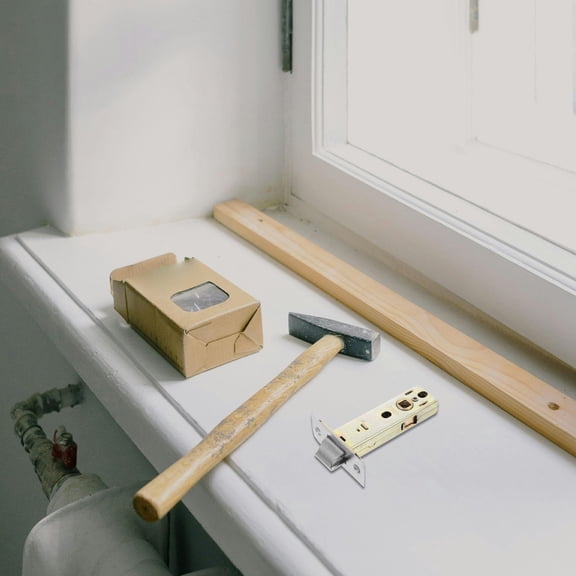 Luxshiny Sliding Door Latch Tubular Adjustable Deadbolt with Golden Metal Finish for Home Use