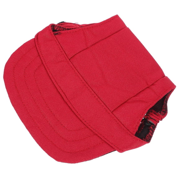 Luxshiny Dog Baseball Hat Dark Red Oxford Canvas Simple Adorable Design