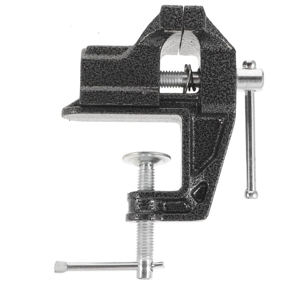 Luxshiny Small Vice for Workbench Mini Bench Vise Black Steel 1Pack