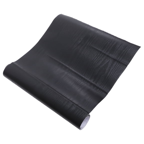 Luxshiny Black PVC Table Cover Sticker, Smooth Peel and Stick Wallpaper for Kitchen, Living Room, and Home Decor