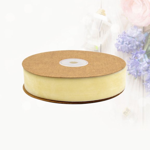Luxshiny Soft Beige DIY Plush Ribbon for Wrapping Presents and Craft Decorations