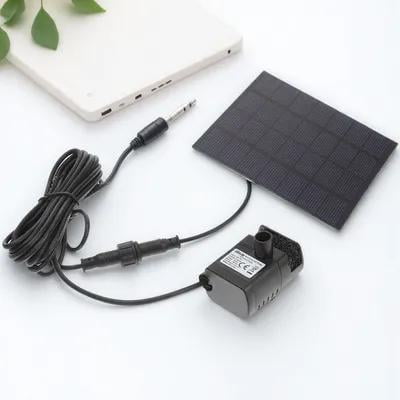 Luxshiny Solar Fountain Water Pump for Pool Silver Hard Shell