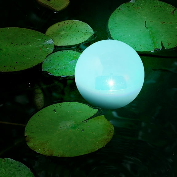 Luxshiny Solar Globe Lights Floating LED White Solar Panel Powered Decorative Outdoor Light