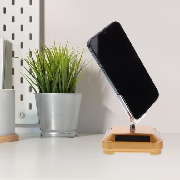 Luxshiny Solar Powered Golden Rotating Platform Display Stand for Elegant Product Presentation