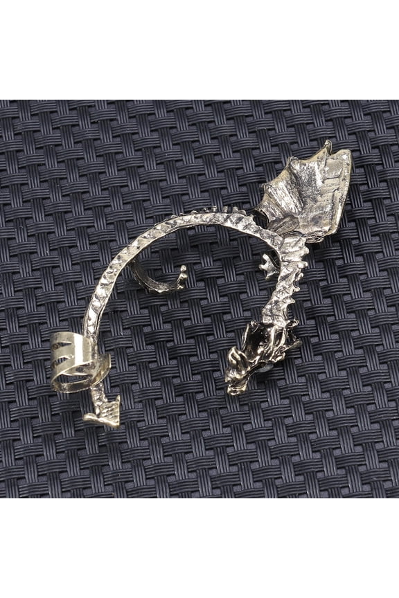 Solid Alloy Light Brown Ear Wrap Earrings Three Dimensional Ear Cartilage Cuff for Decor