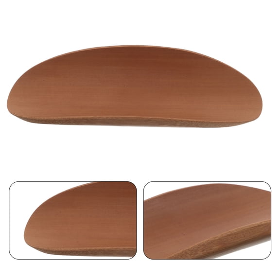 Luxshiny Solid Wood Rolling Pin Holder with Non Roll Groove for Countertop Kitchen Storage