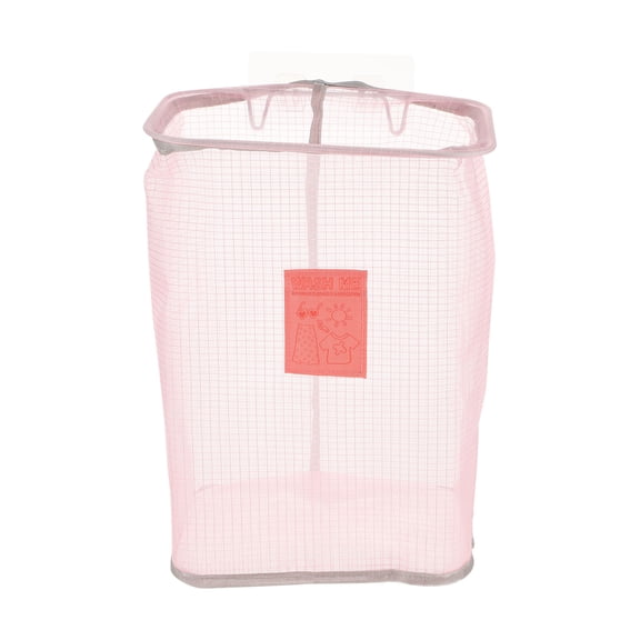 Luxshiny Space Saving Hanging Laundry Hamper Folding Basket Mesh Fabric for Bedroom 1Pcs