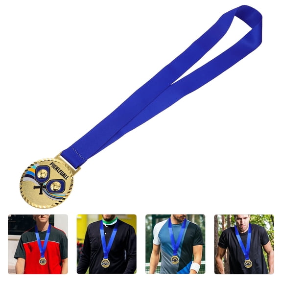 Luxshiny Sports Medal For Kids In Golden Enamel Round 1Set for Fan Gear