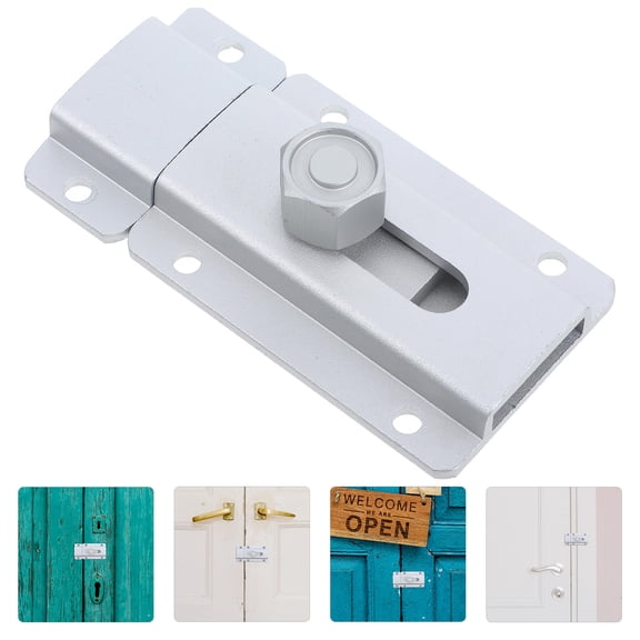Luxshiny Aluminum Alloy Spring Loaded Door Latch Lock with Easy Installation for Door Safety