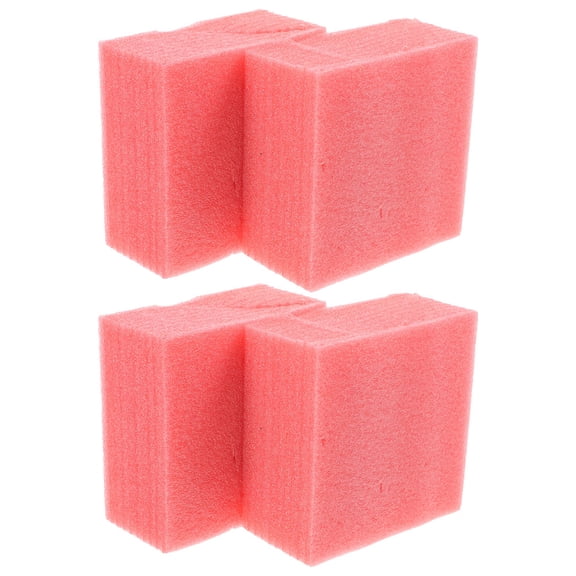 Luxshiny Red EPE Foam Blocks for Flower Arrangements, Reusable and Versatile Base, 4 Pieces for Daily Use