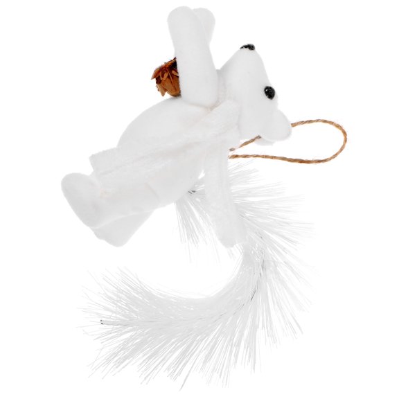 Luxshiny Realistic White Squirrel Pendant Christmas Tree Ornament for Party Decor Use