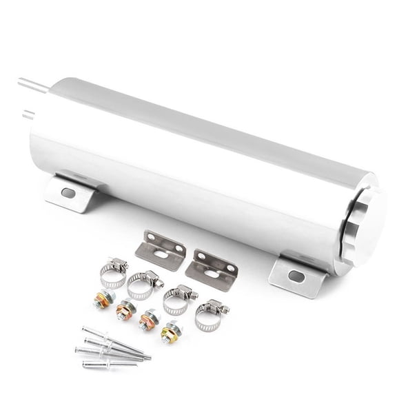 Luxshiny Stainless Steel Oil Catch Can Reservoir Billet Lightweight for Auto Racing Cars