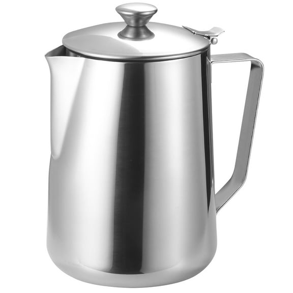 Luxshiny Stainless Steel Frother Cup for Adults, 1 Pack Frothing Tool