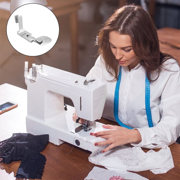 Luxshiny Stainless Steel Sewing Machine Binder Presser Foot for Quilting and Sewing Crafts