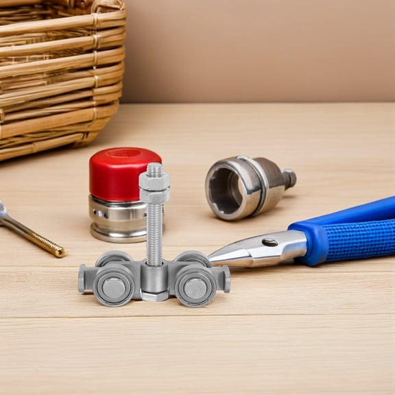 Luxshiny Heavy Duty Steel Sliding Track Roller with Easy Installation for Indoor Barn Doors