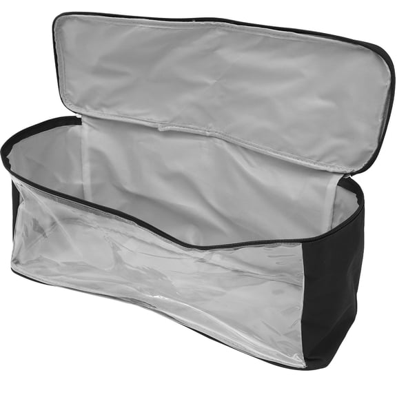 Luxshiny Portable Storage Bag with Clear Window for Easy Viewing, Oxford Cloth, 11.8 x 9.4 x 4.7 Inches