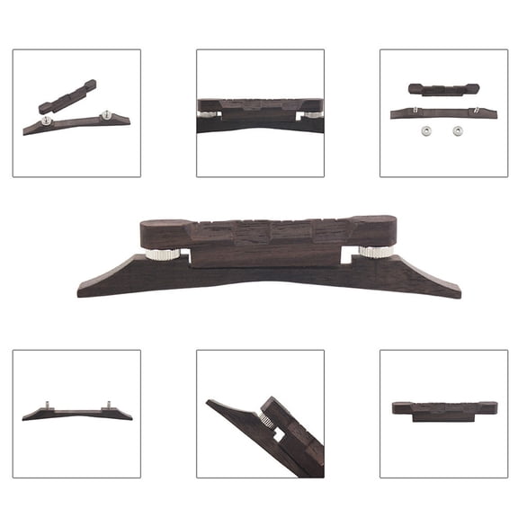 Luxshiny Stringed Instrument Parts Rosewood Guitar Bridge for Musicians 1Pcs
